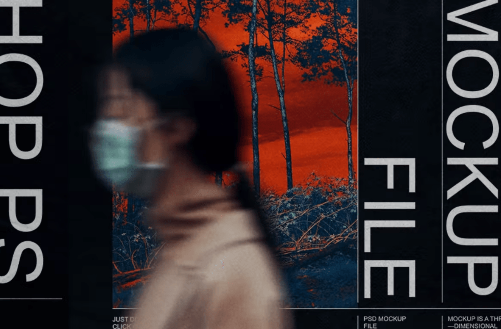 328Street Wall Poster Mockup - whaledesign