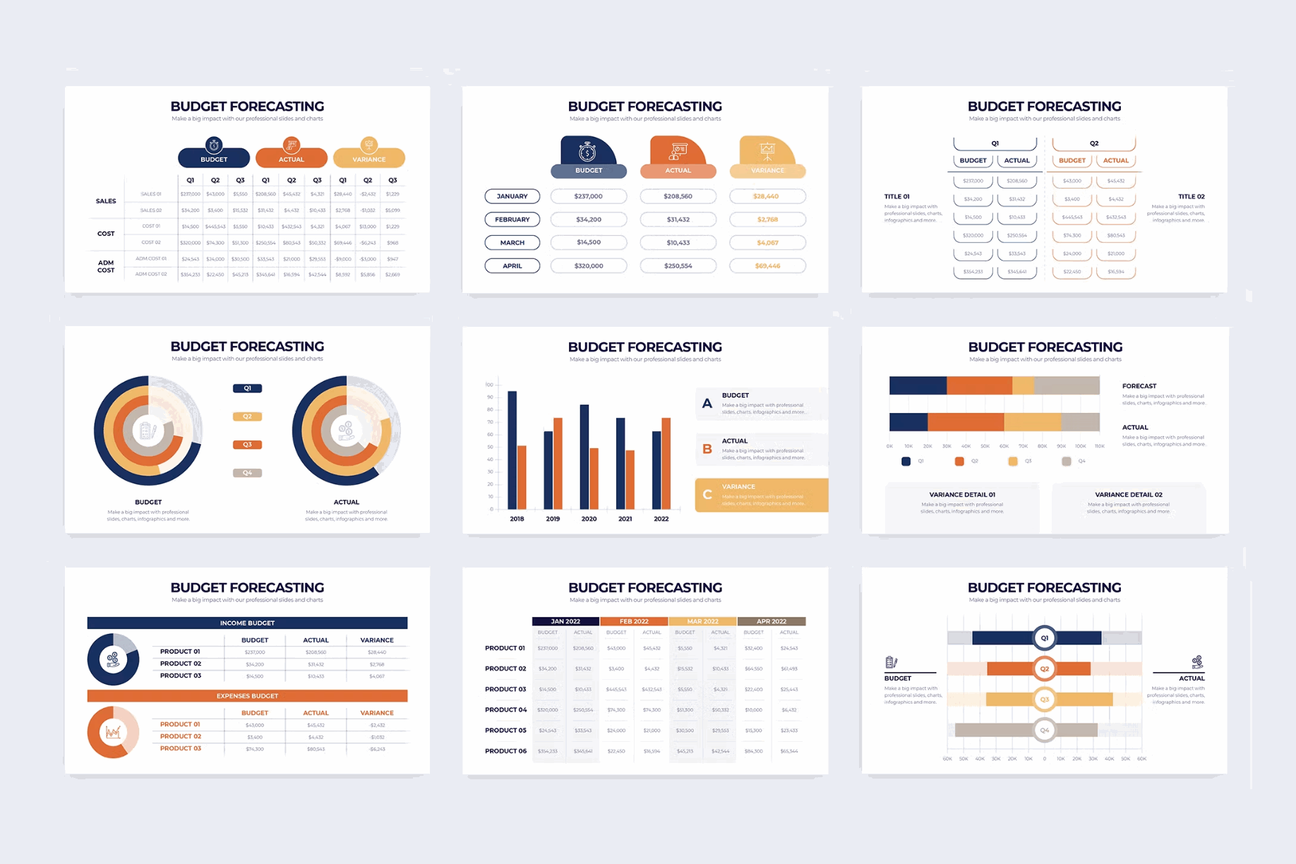 250Budget Forecasting Illustrator Infographics