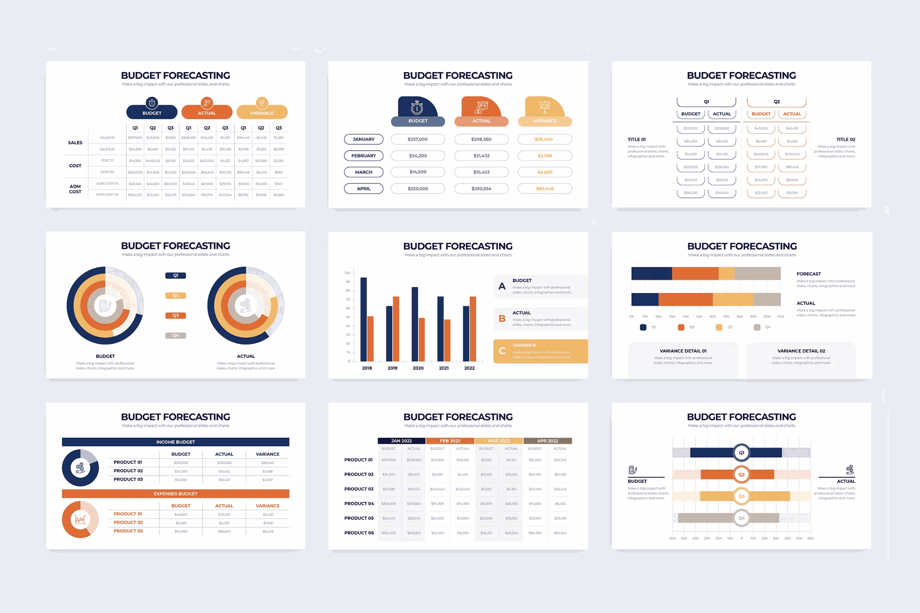 250Budget Forecasting Illustrator Infographics - whaledesign