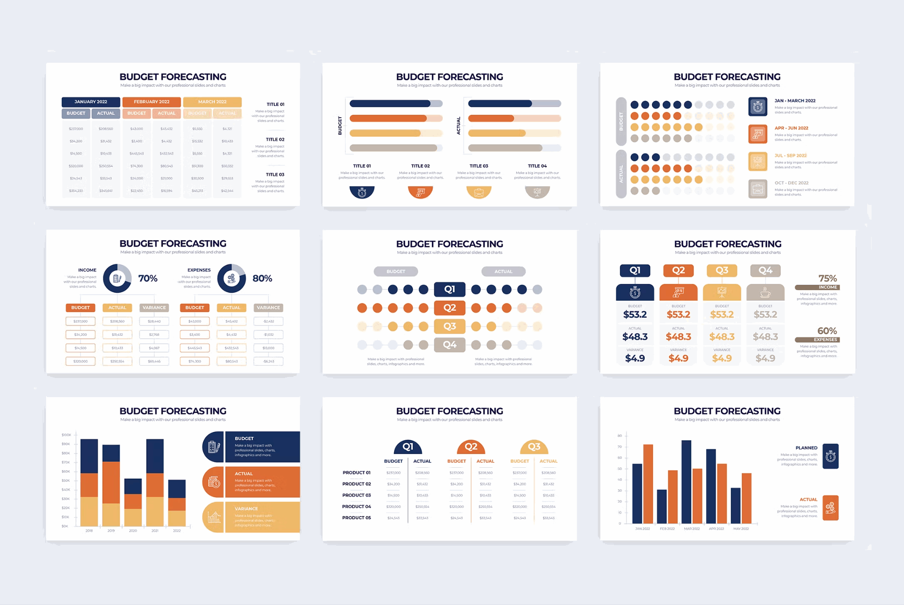 250Budget Forecasting Illustrator Infographics