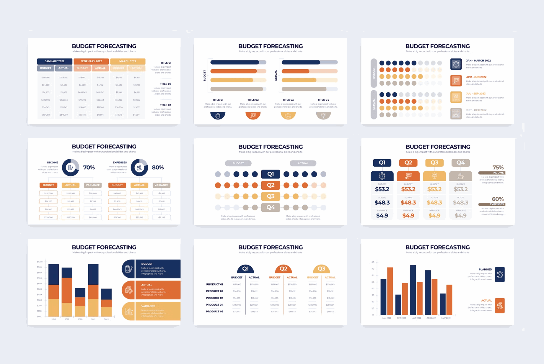 250Budget Forecasting Illustrator Infographics - whaledesign