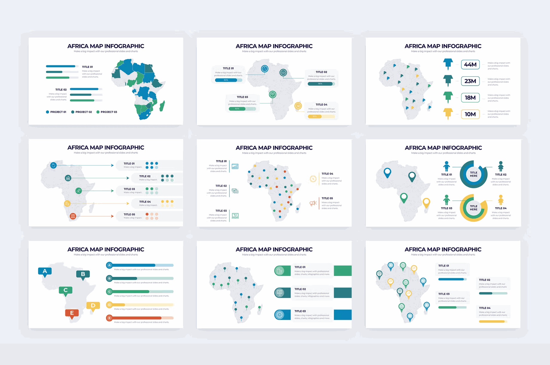 251Education Africa Map Illustrator Infographics