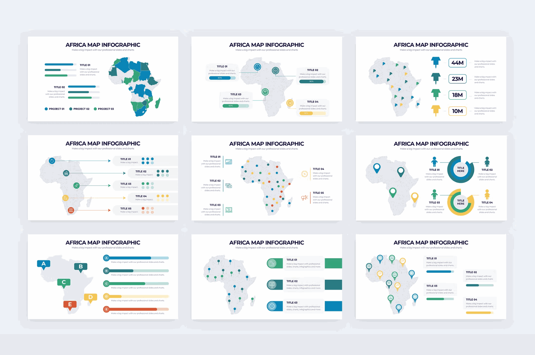 251Education Africa Map Illustrator Infographics - whaledesign