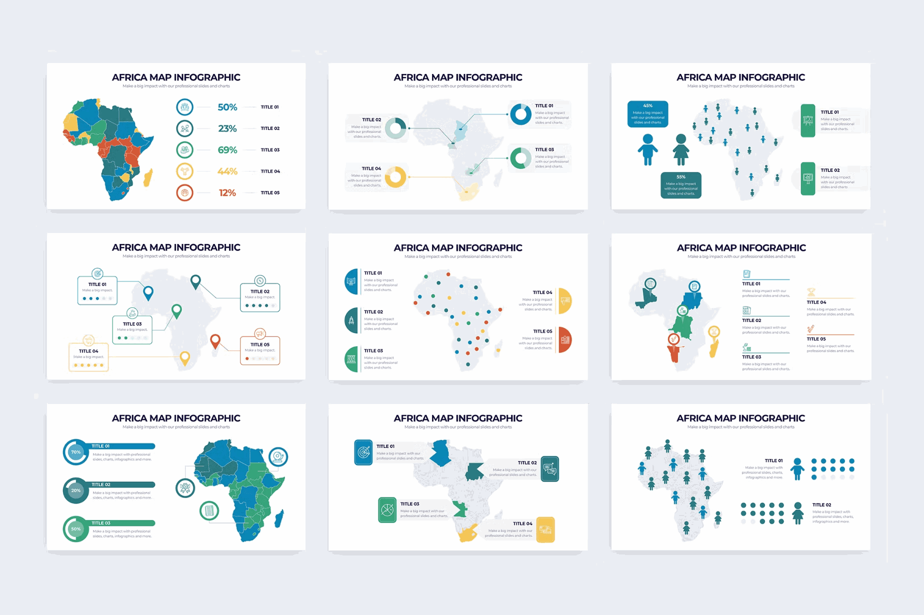 251Education Africa Map Illustrator Infographics - whaledesign