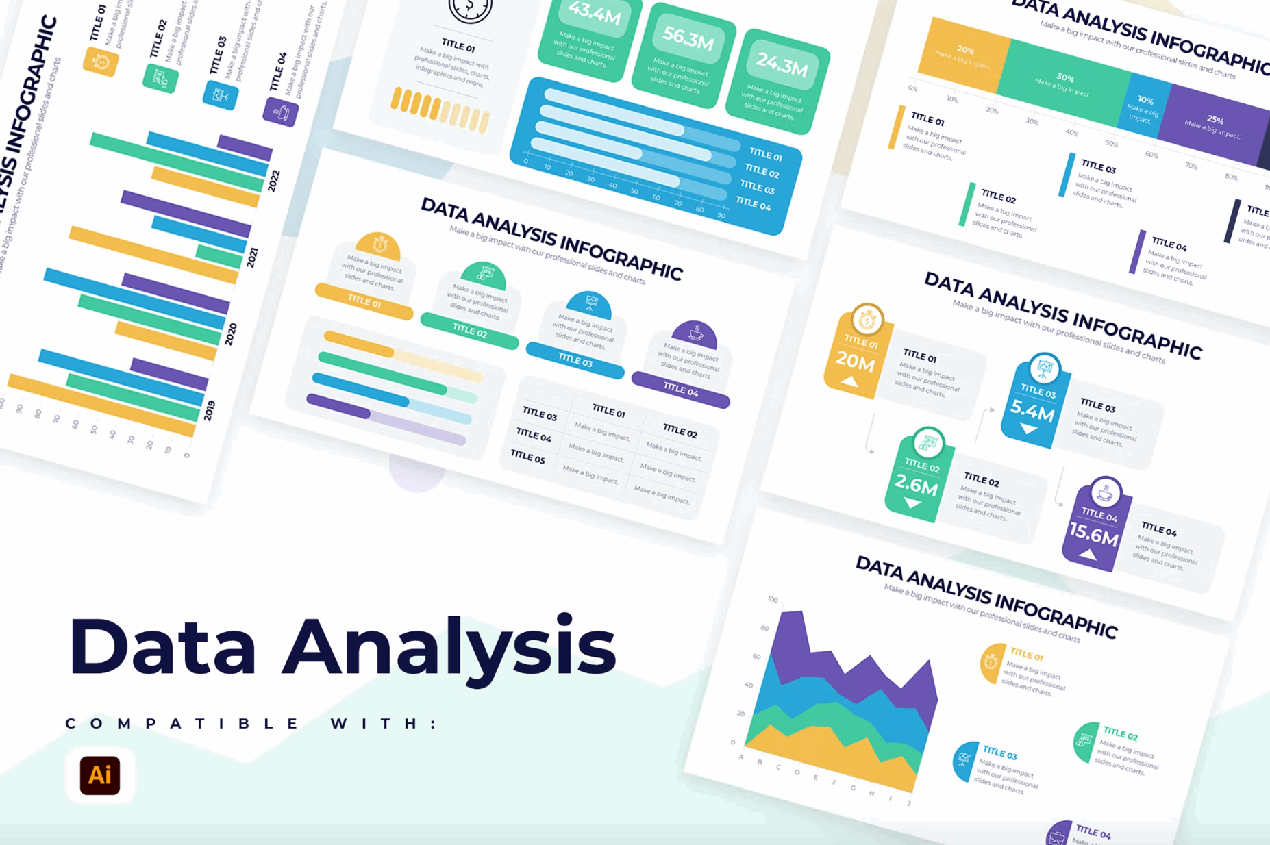 252Business Data Analysis Illustrator Infographics