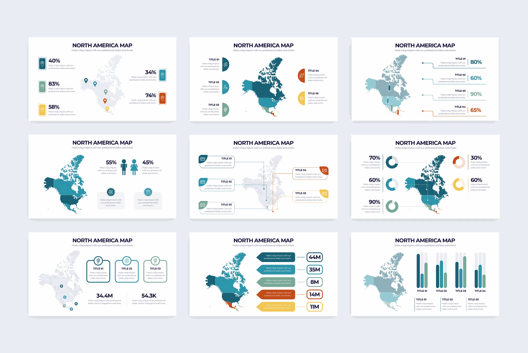 253North America Map Illustrator Infographics - whaledesign