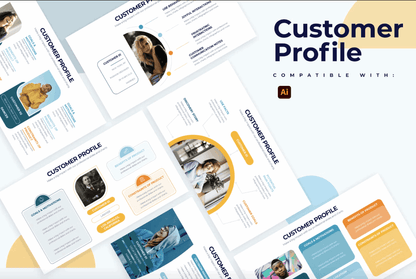 254Business Customer Profile Illustrator Infographics - whaledesign