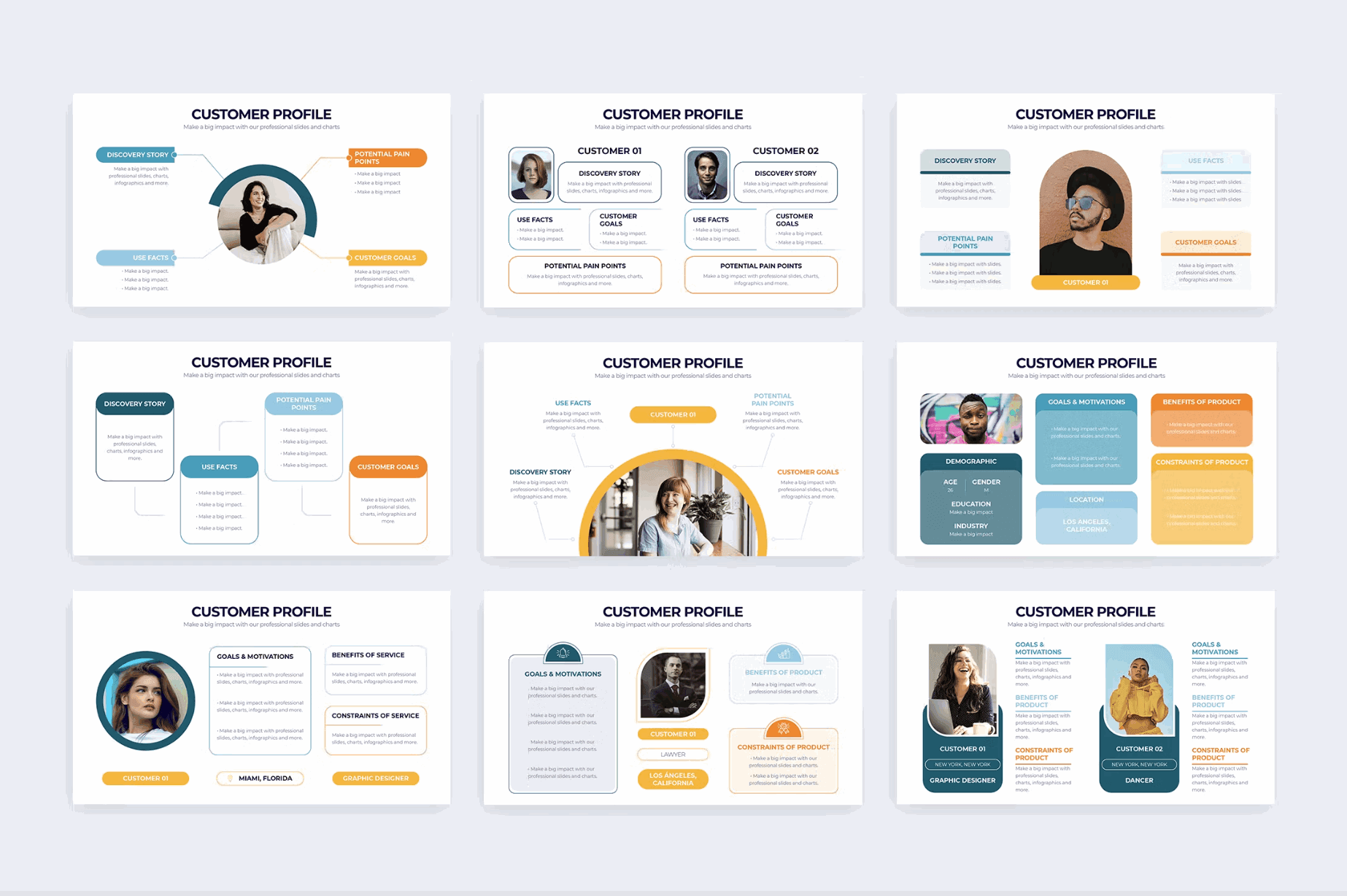 254Business Customer Profile Illustrator Infographics - whaledesign