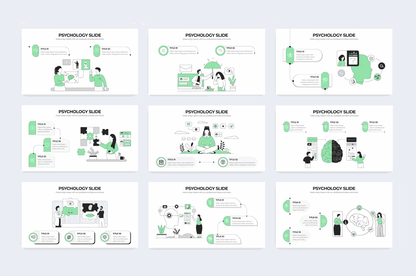255Medical Psychology Slides Illustrator Infographics - whaledesign