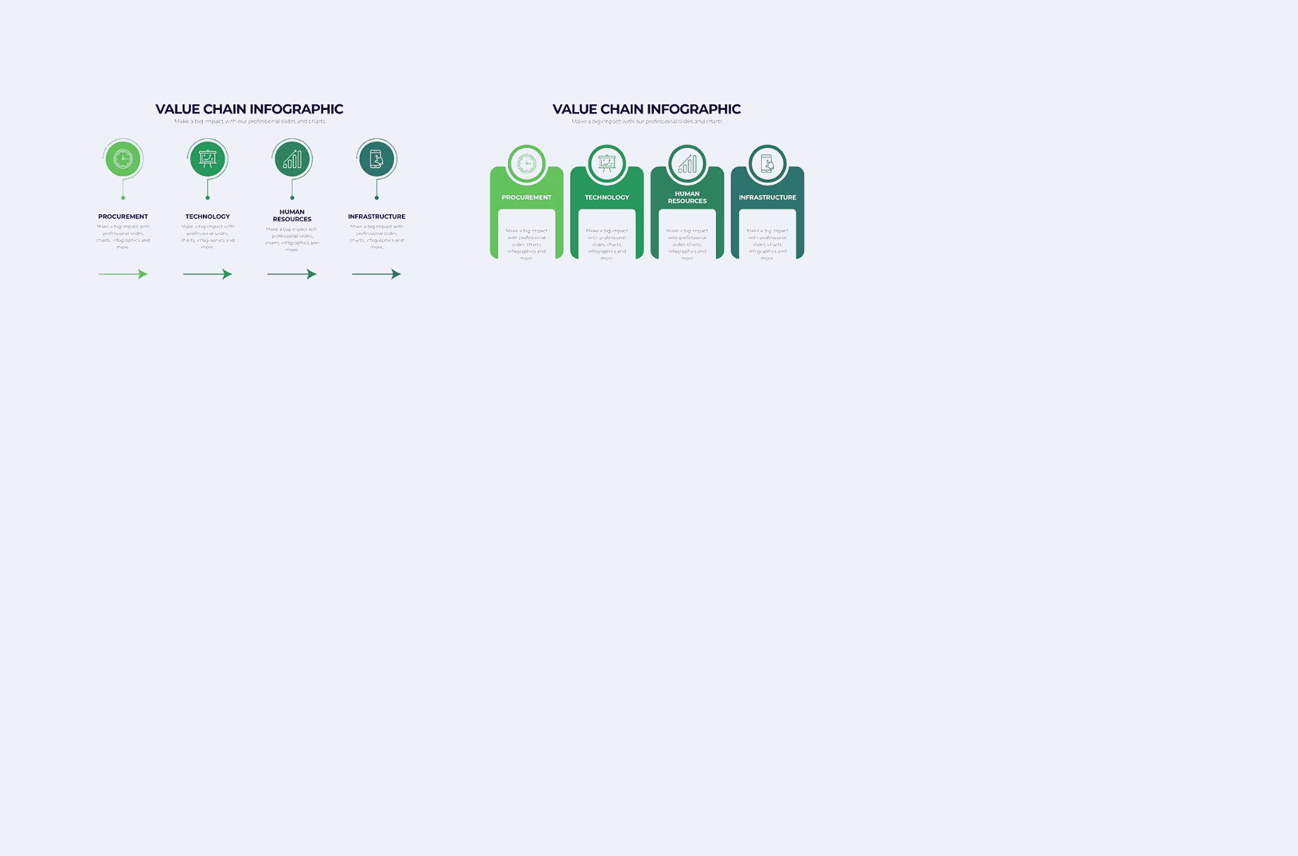 256Business Value Chain Illustrator Infographics - whaledesign