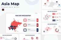 257Education Asia Map Illustrator Infographics - whaledesign