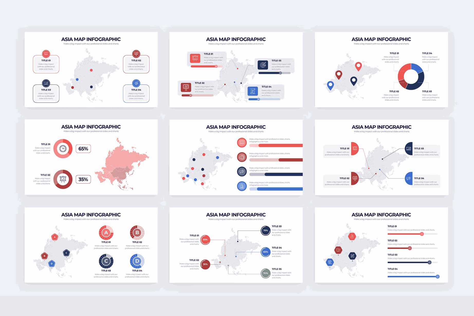 257Education Asia Map Illustrator Infographics