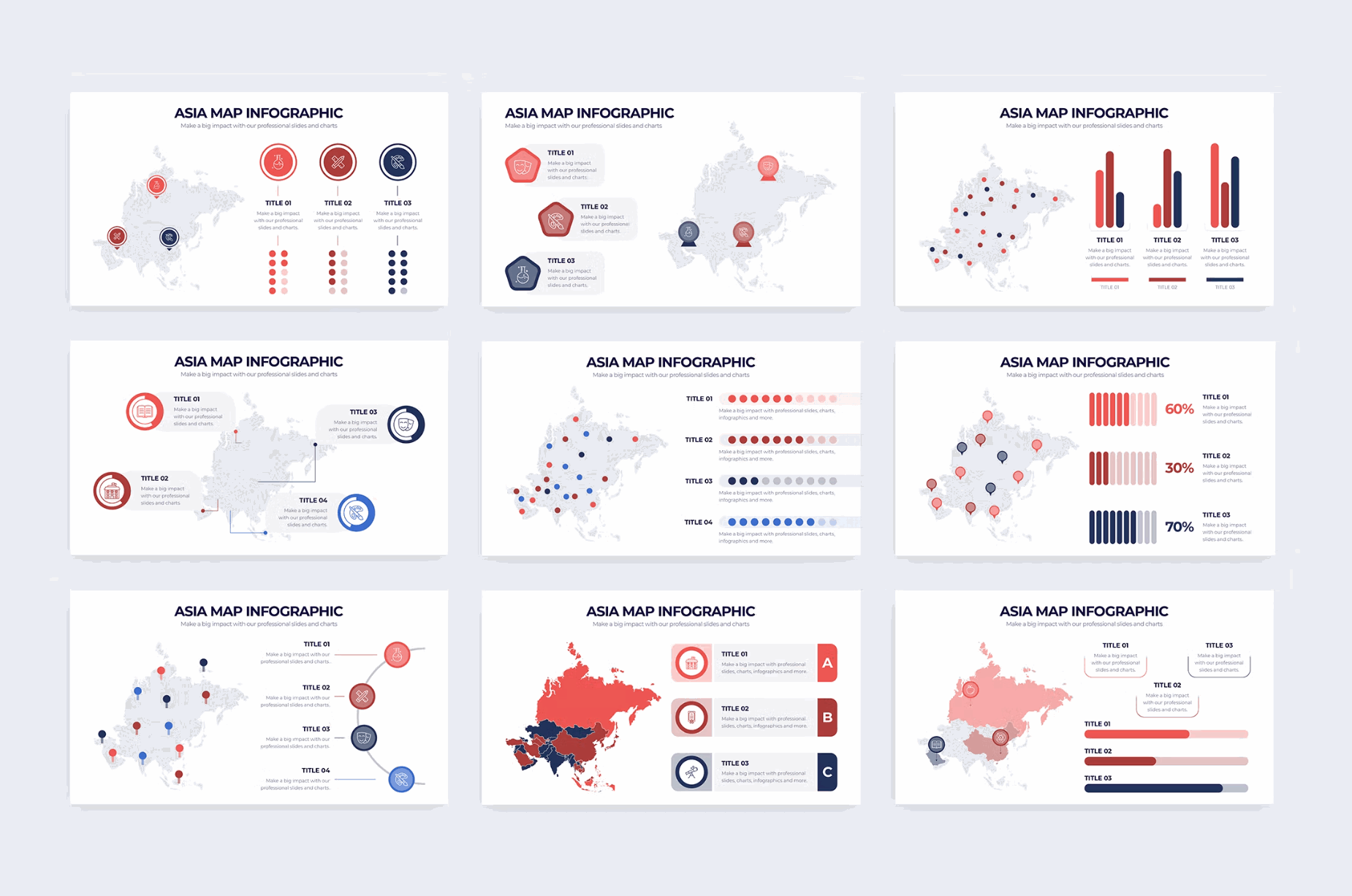 257Education Asia Map Illustrator Infographics