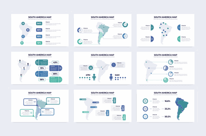 258South America Map Illustrator Infographics - whaledesign