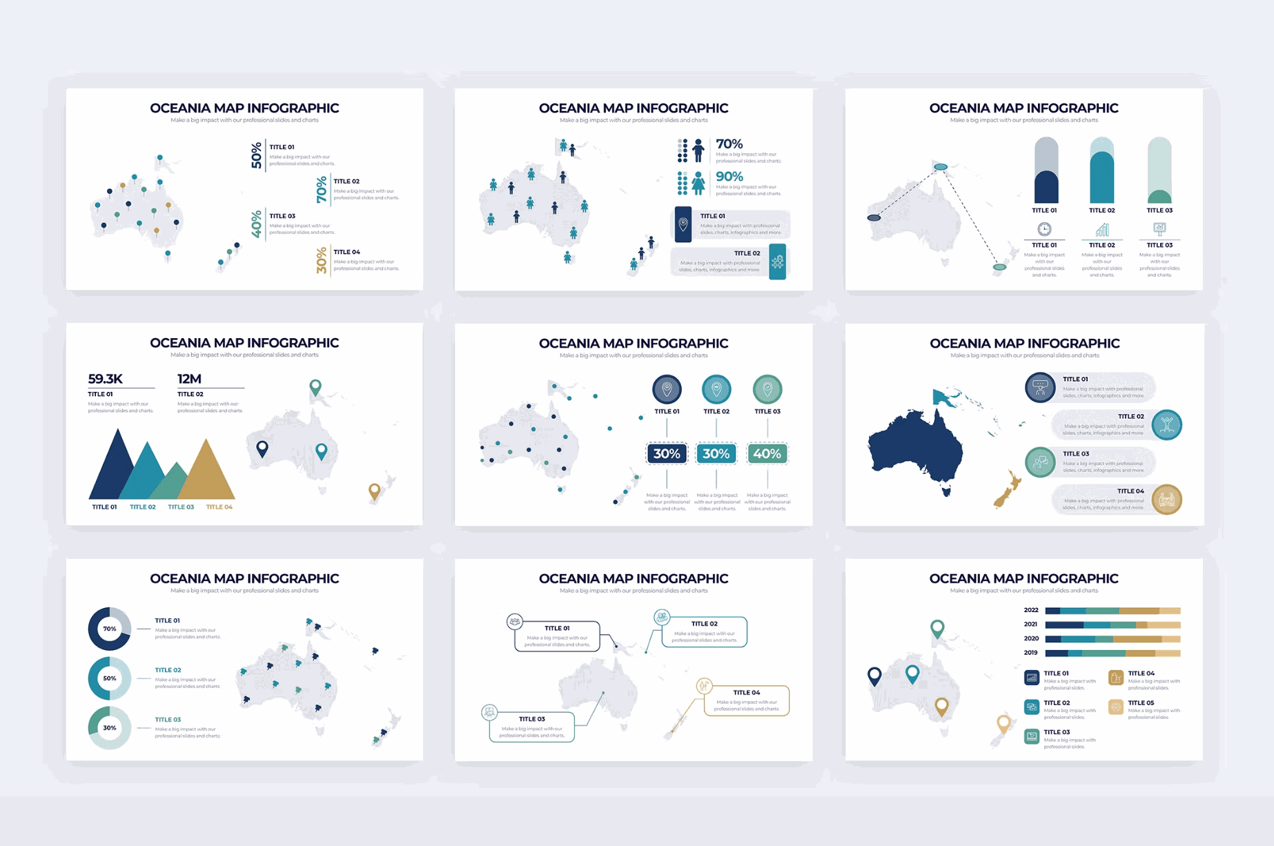 259Education Oceania Map Illustrator Infographics - whaledesign