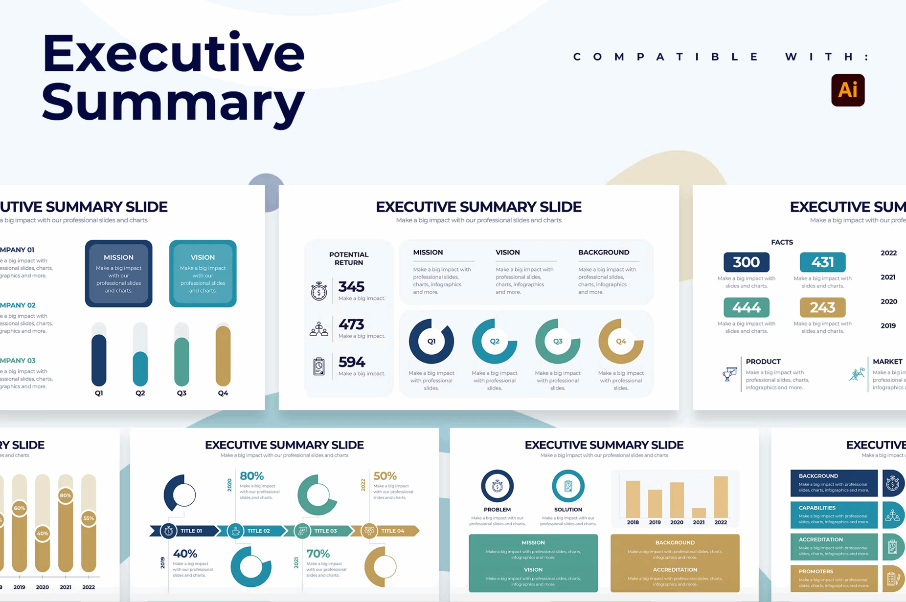 260Business Executive Summary Illustrator Infographic