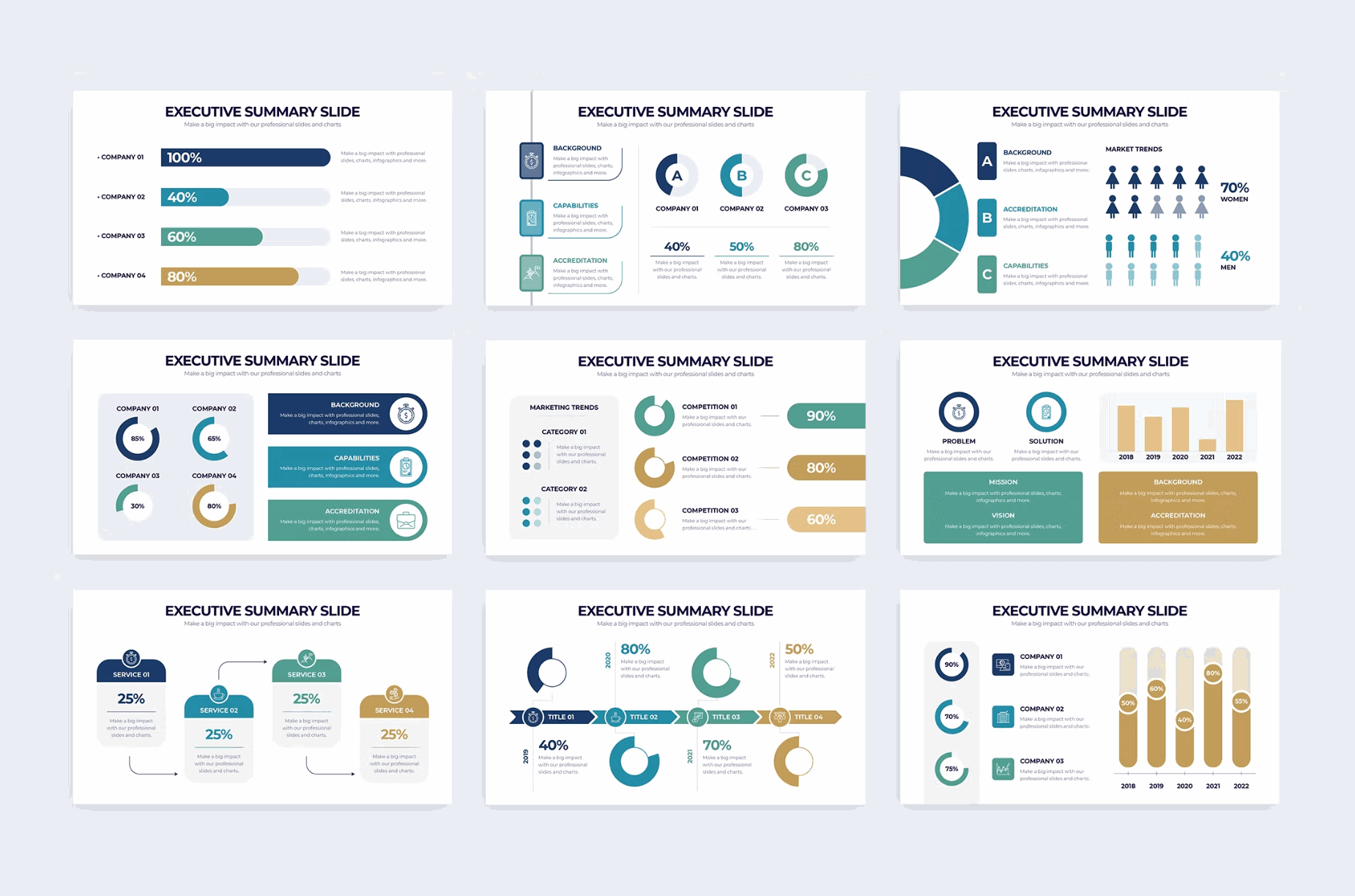 260Business Executive Summary Illustrator Infographic