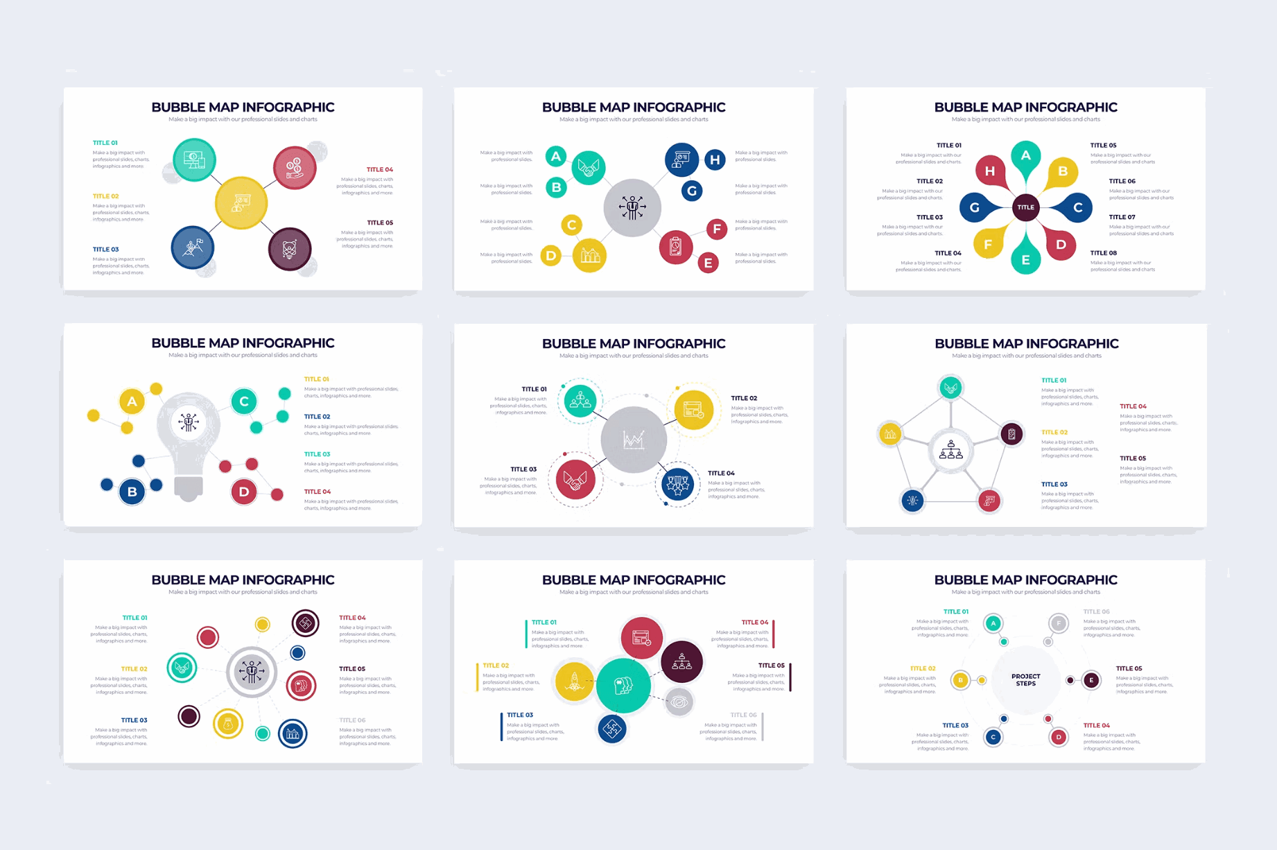 261Business Bubble Map Illustrator Infographics - whaledesign