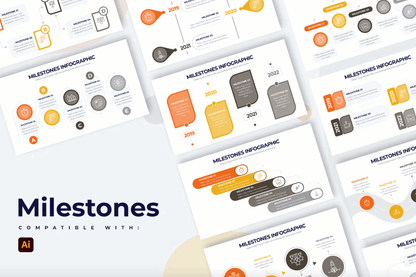 262Business Milestone Illustrator Infographics - whaledesign