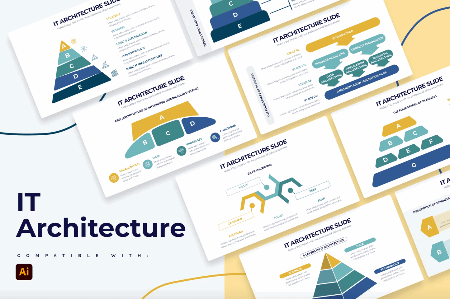 263Business IT Architecture Illustrator Infographics - whaledesign
