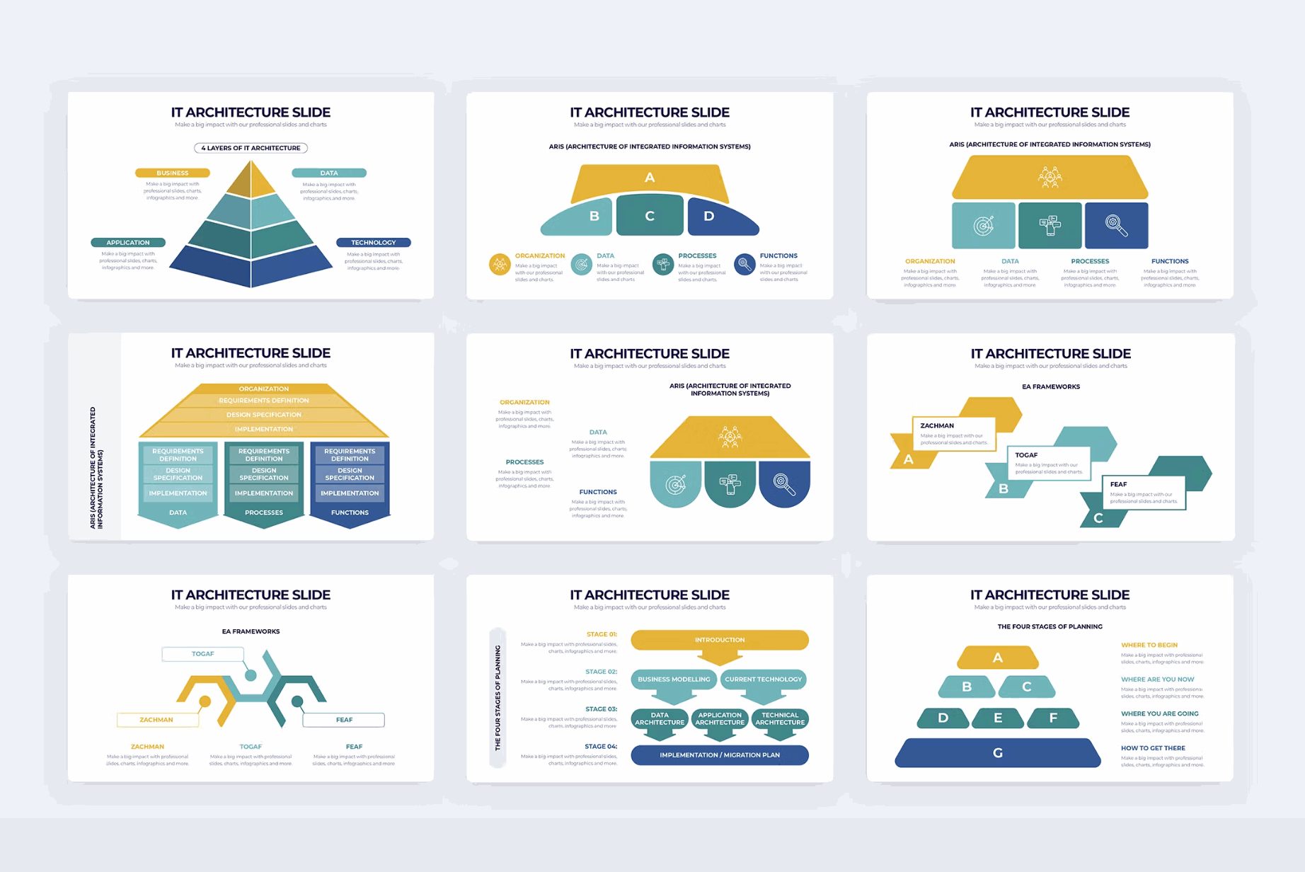 263Business IT Architecture Illustrator Infographics