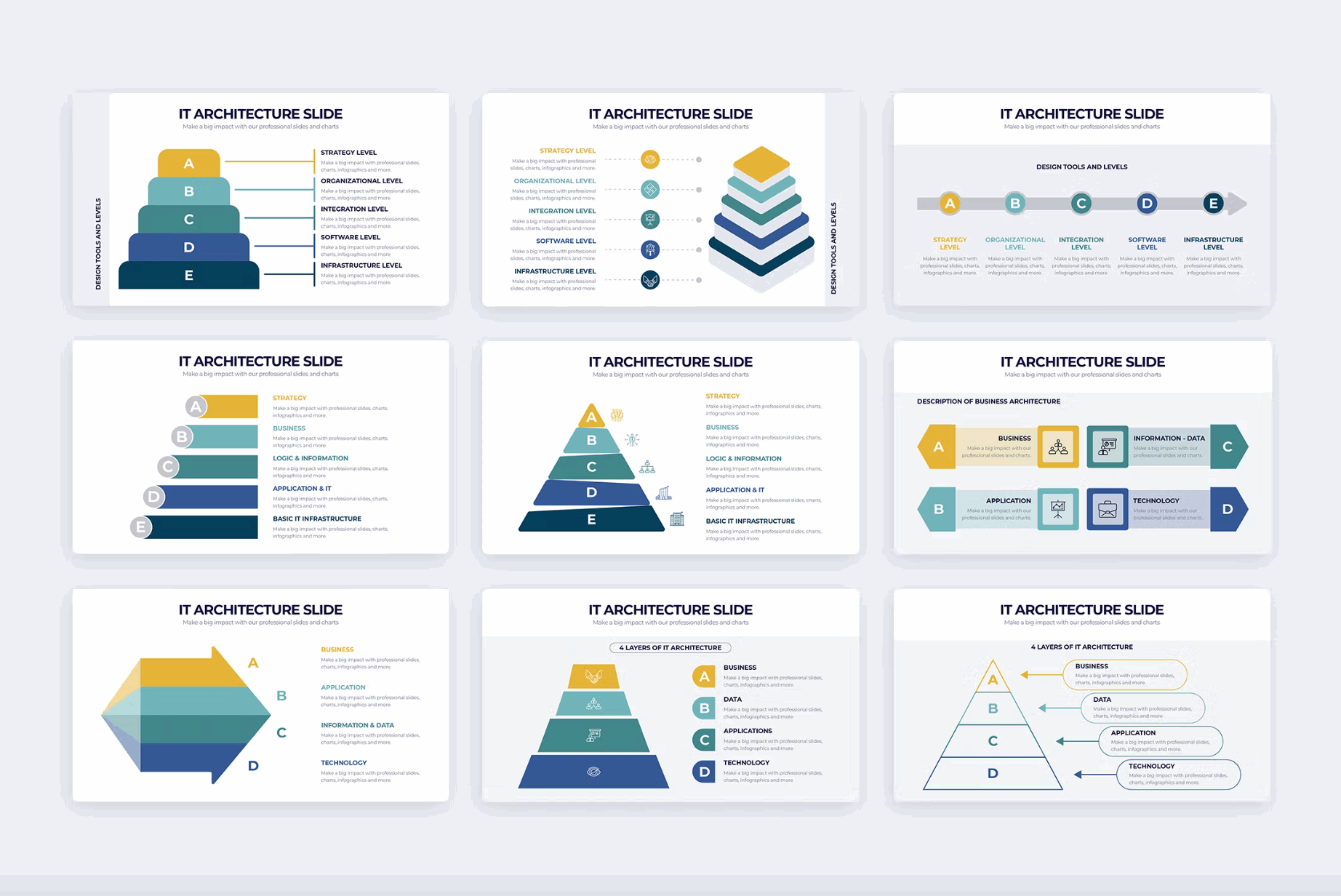 263Business IT Architecture Illustrator Infographics