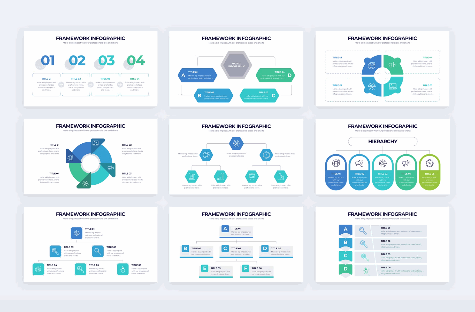 265Business Framework Illustrator Infographics