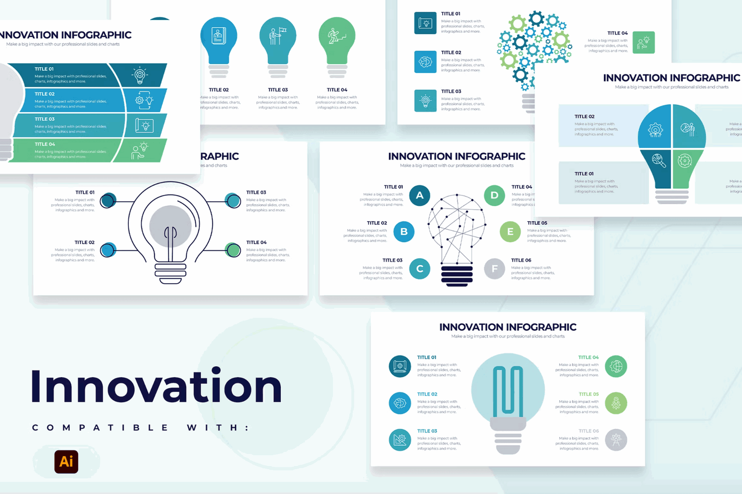 267Business Innovation Slides Illustrator Infographic - whaledesign