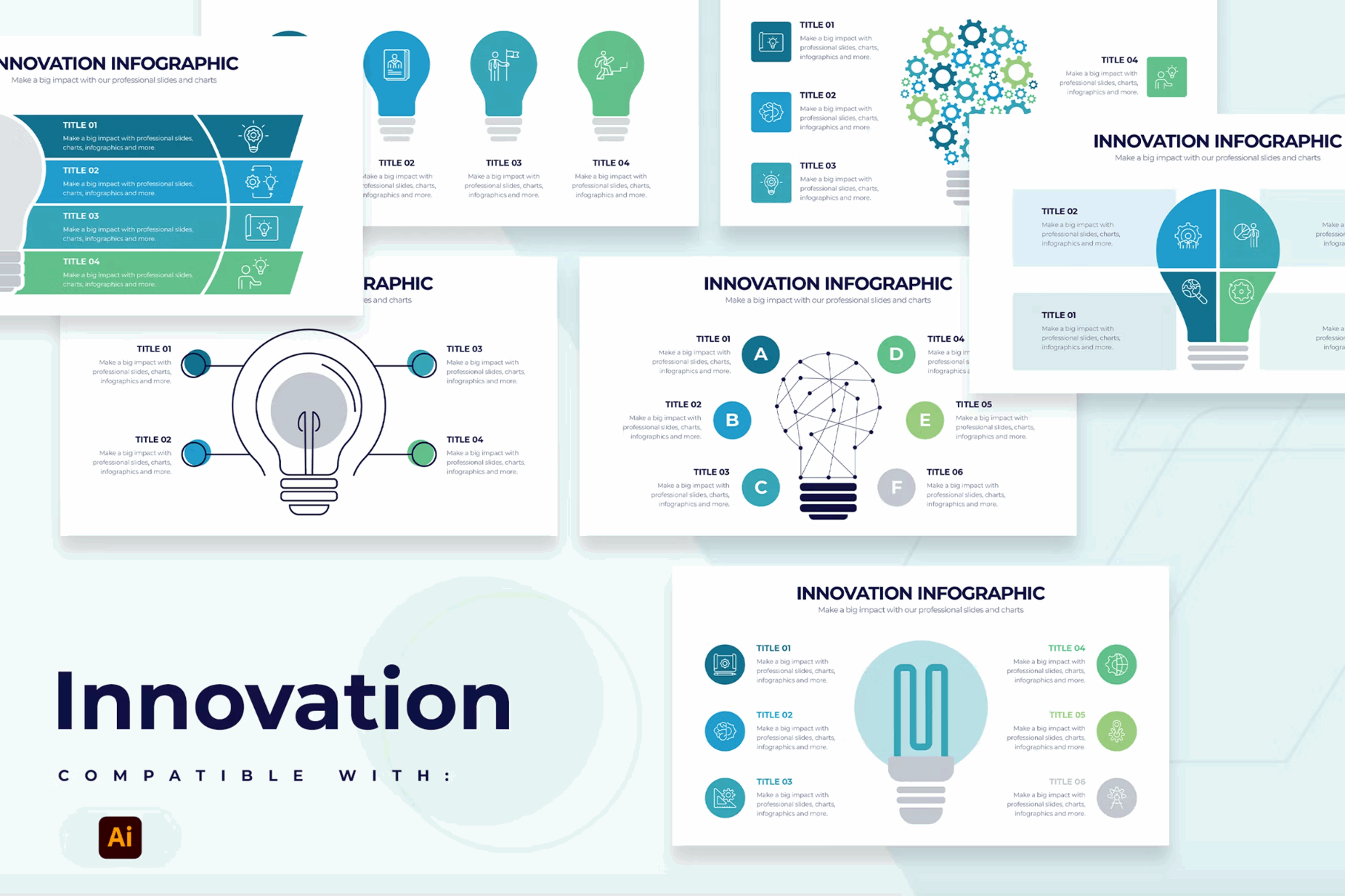 267Business Innovation Slides Illustrator Infographic