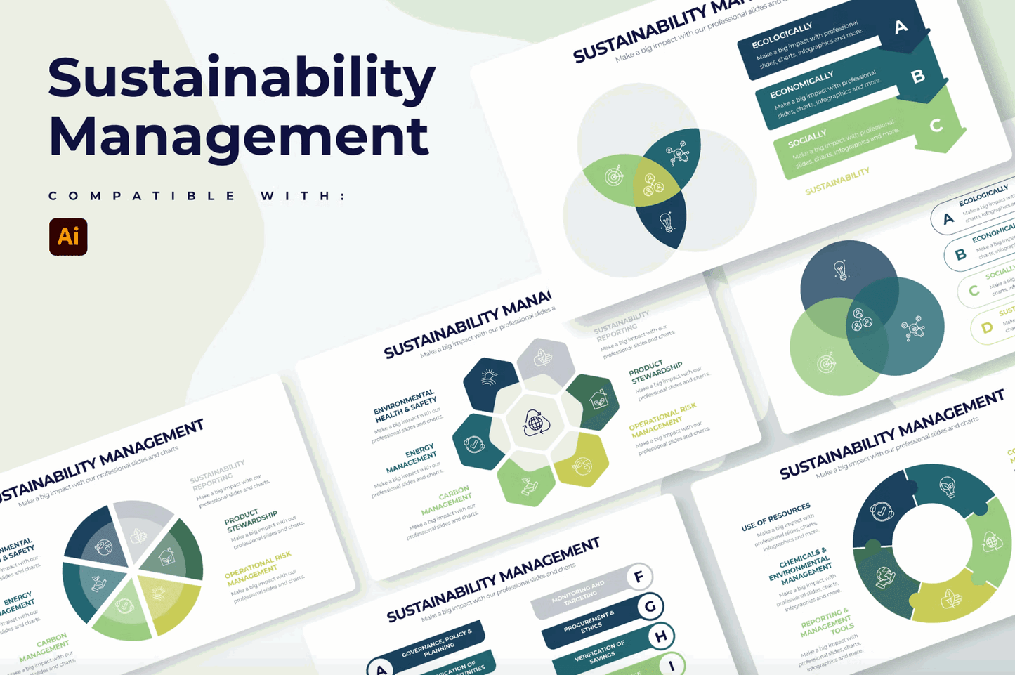 268Sustainability Management Illustrator Infographics - whaledesign