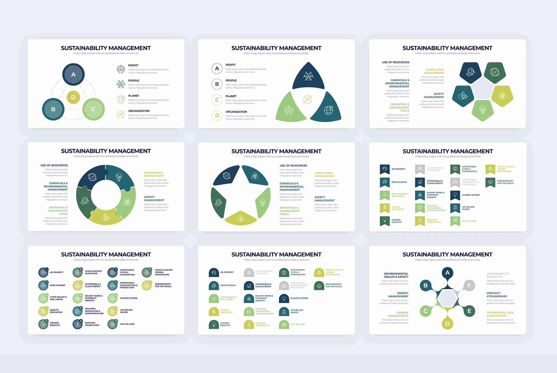 268Sustainability Management Illustrator Infographics