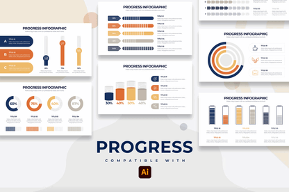 271Business Progress Illustrator Infographics - whaledesign