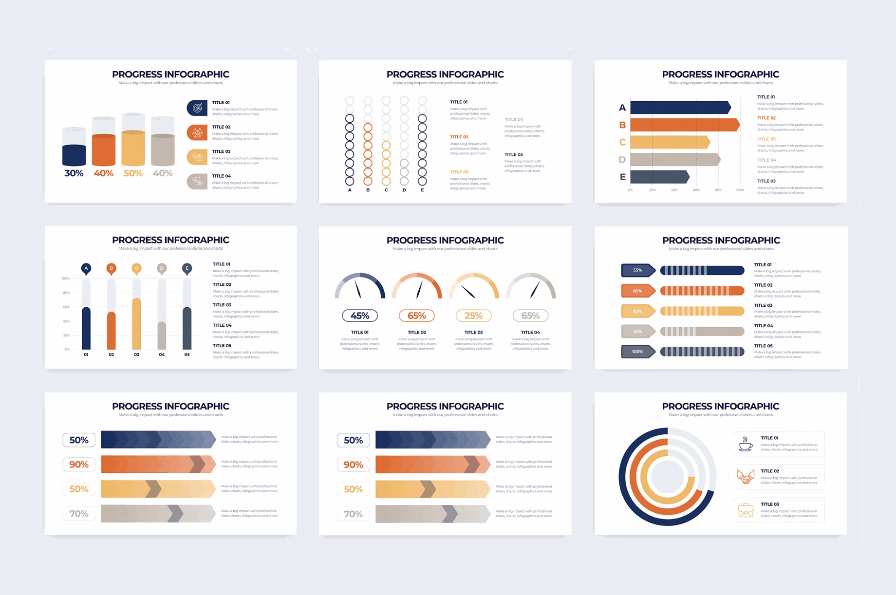 271Business Progress Illustrator Infographics - whaledesign