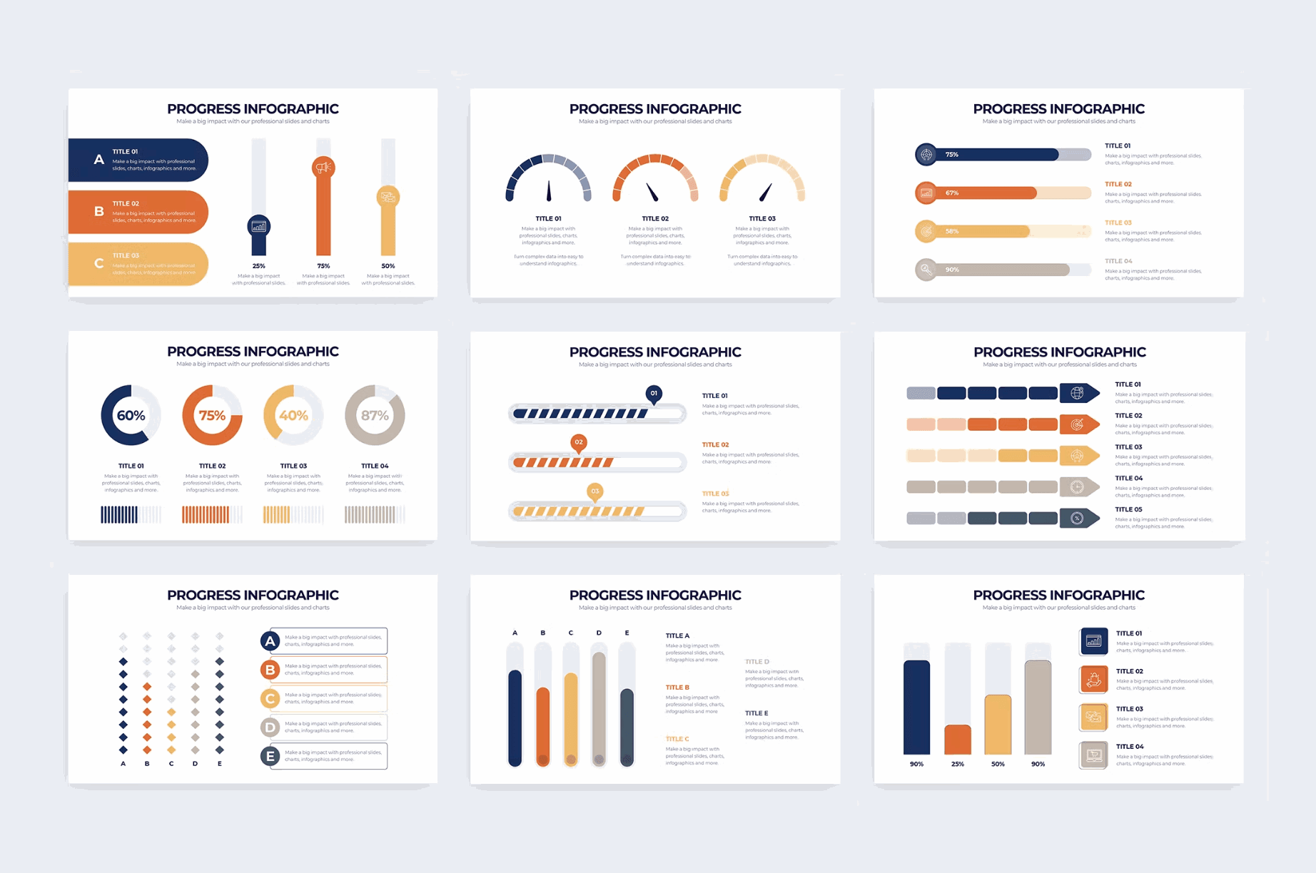 271Business Progress Illustrator Infographics - whaledesign