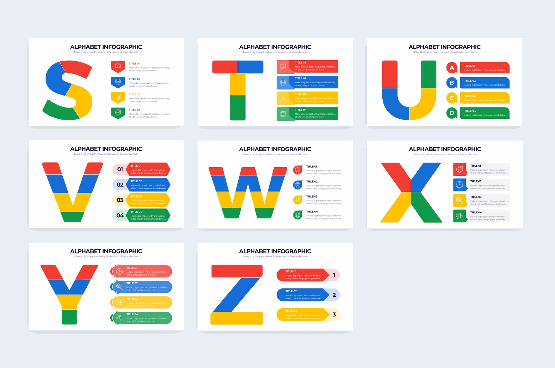 272Business Alphabet Illustrator Infographics - whaledesign