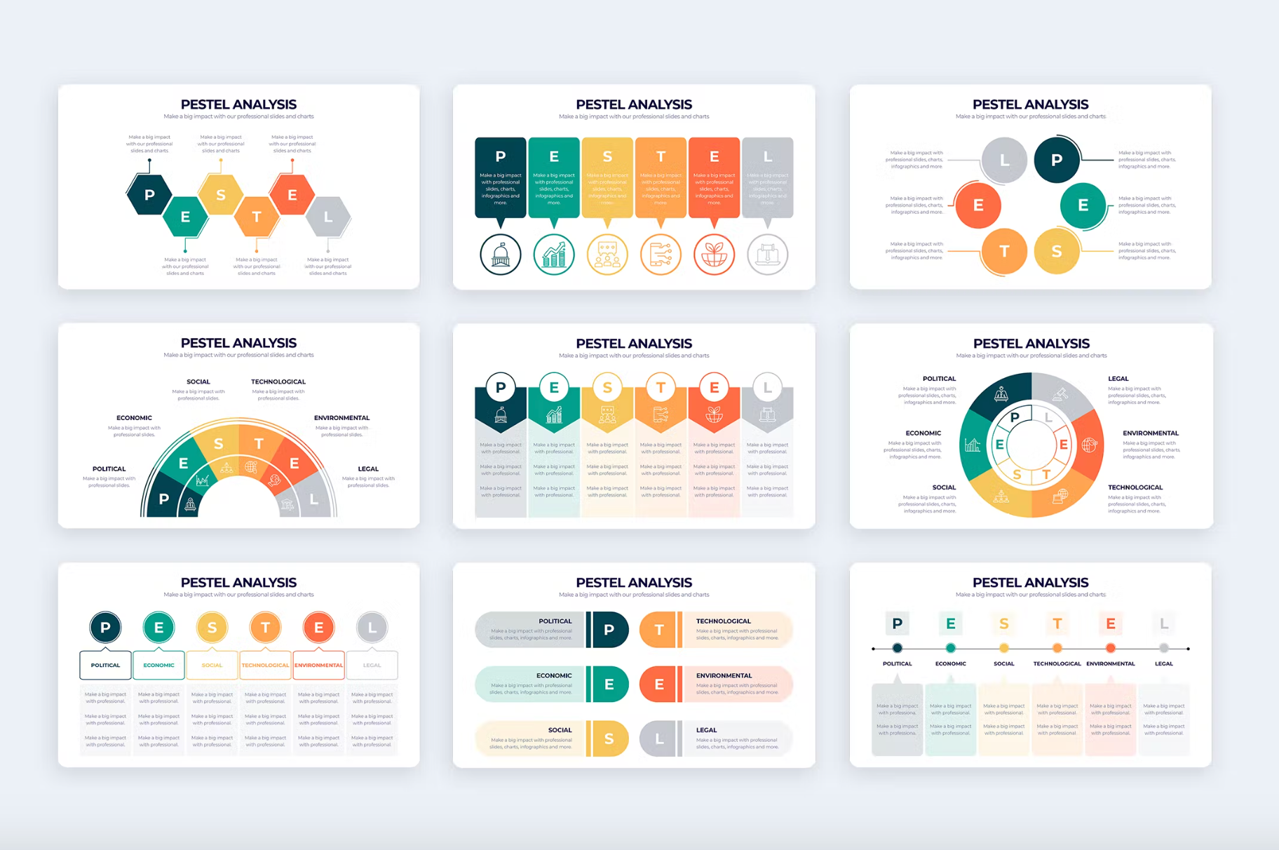 278Business PESTEL Analysis Illustrator Infographics - whaledesign