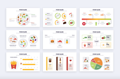 283Food Slides Illustrator Infographics - whaledesign