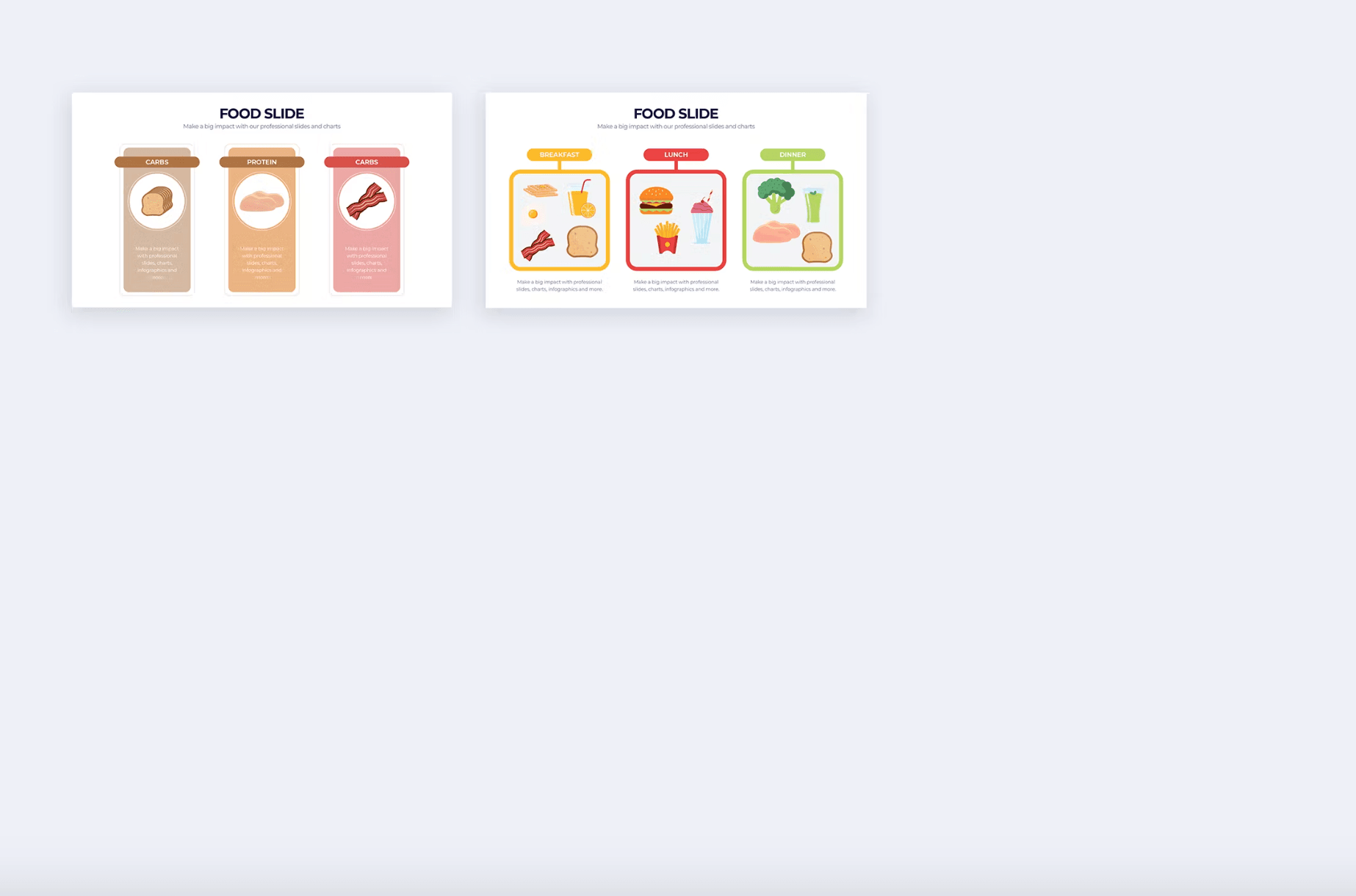 283Food Slides Illustrator Infographics - whaledesign