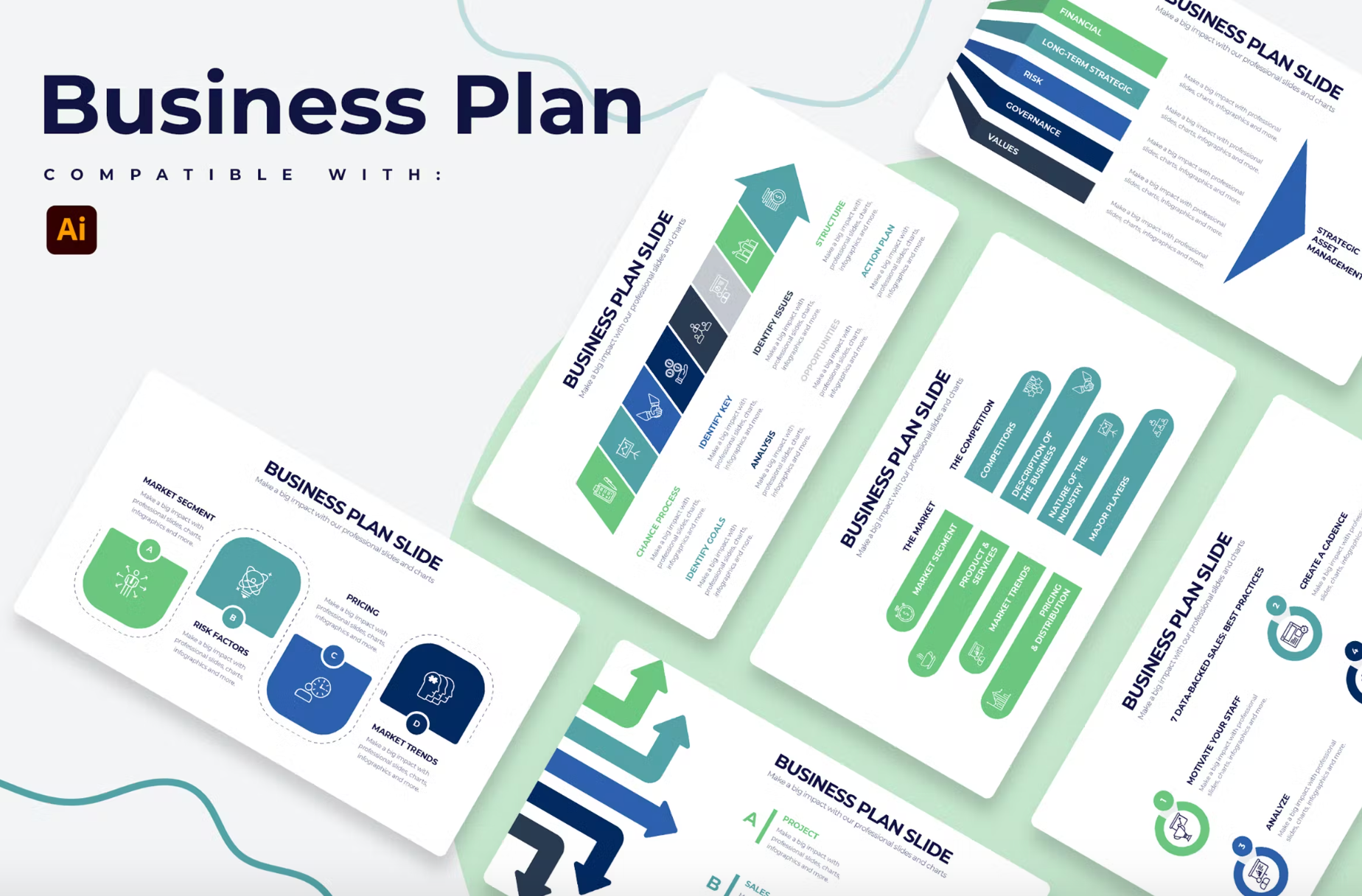 285Business Plan Illustrator Infographics - whaledesign