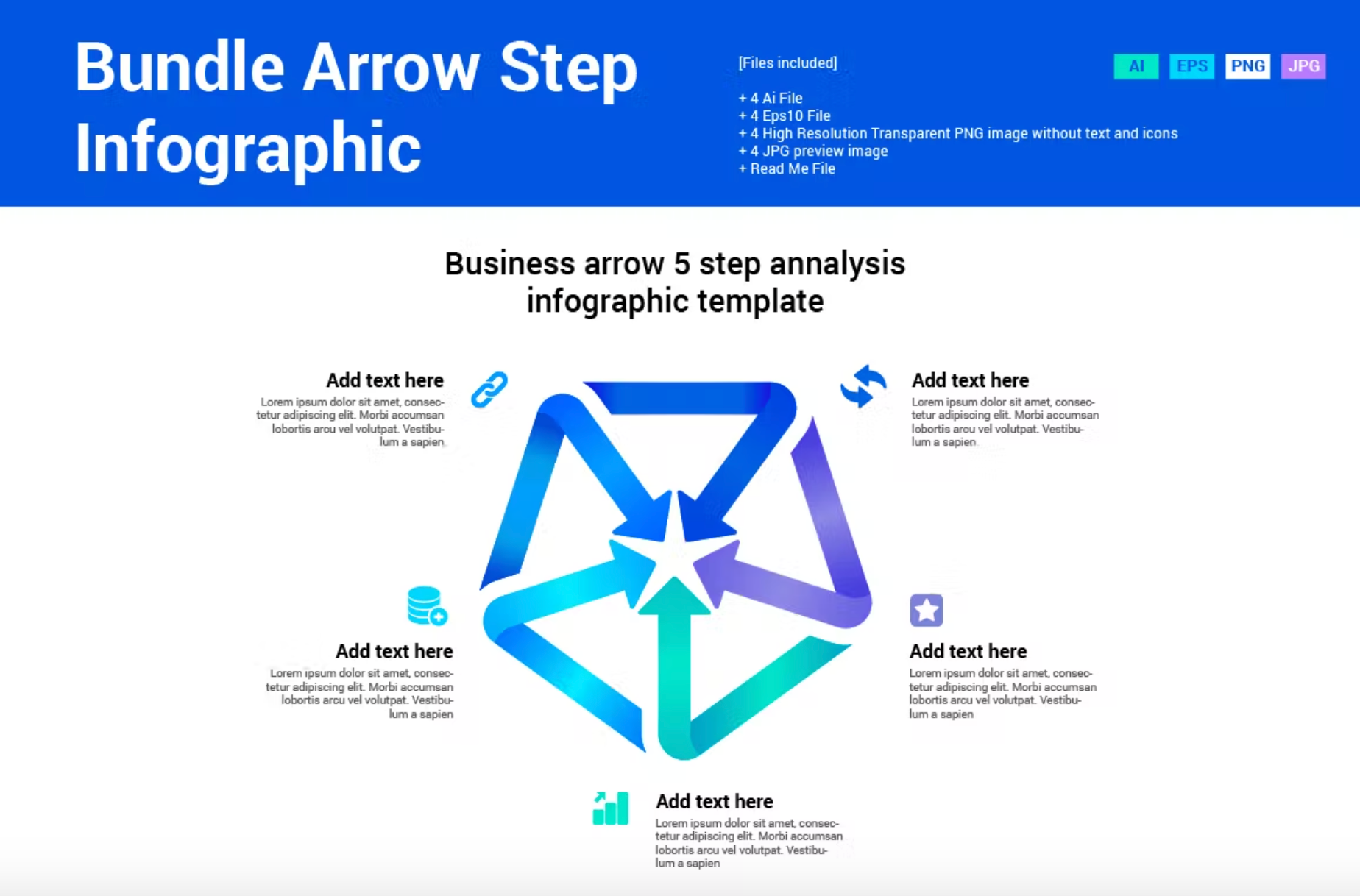 292Bundle Arrow Step Infographic - whaledesign