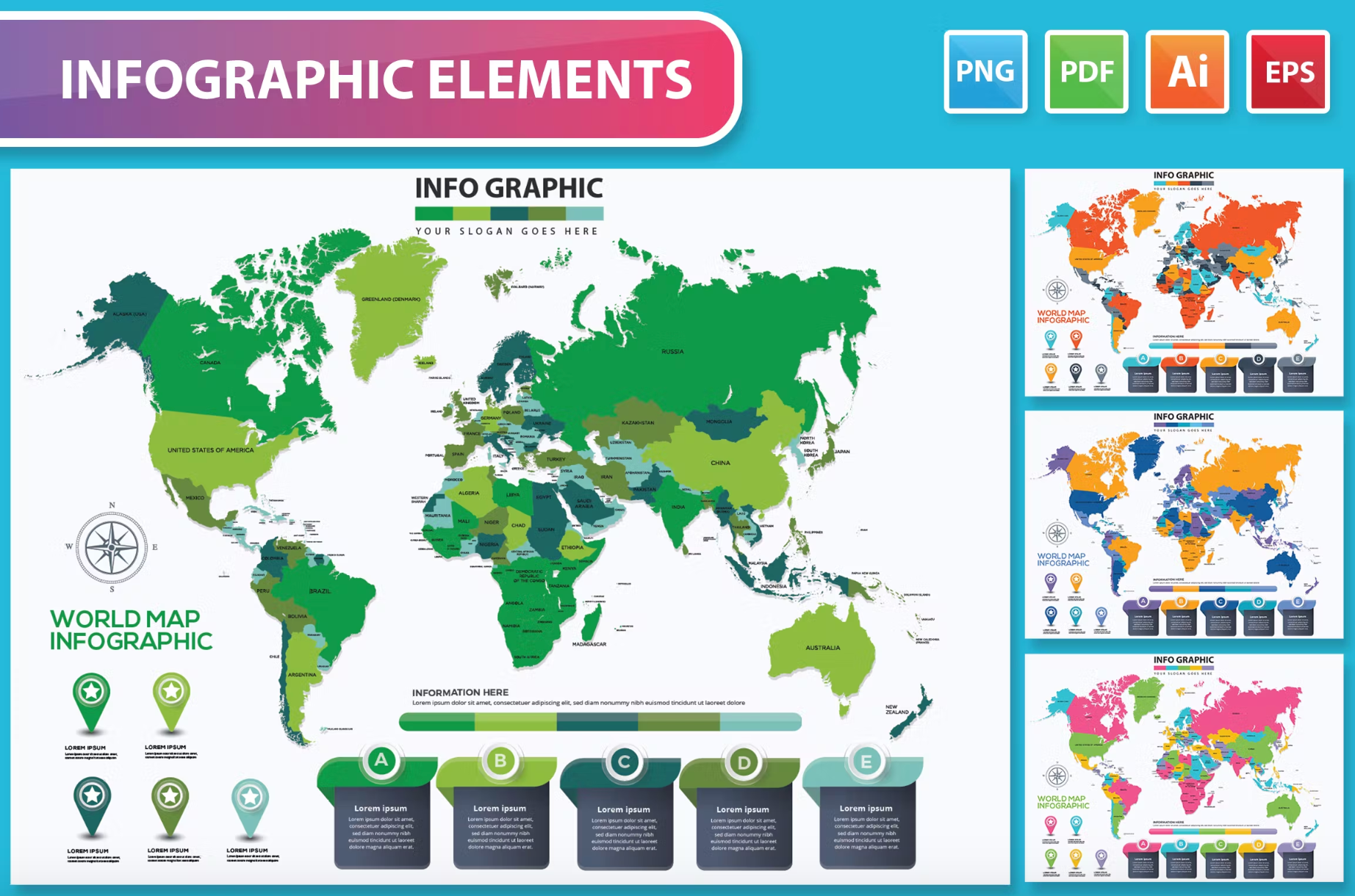 304Maps Infographic Design - whaledesign