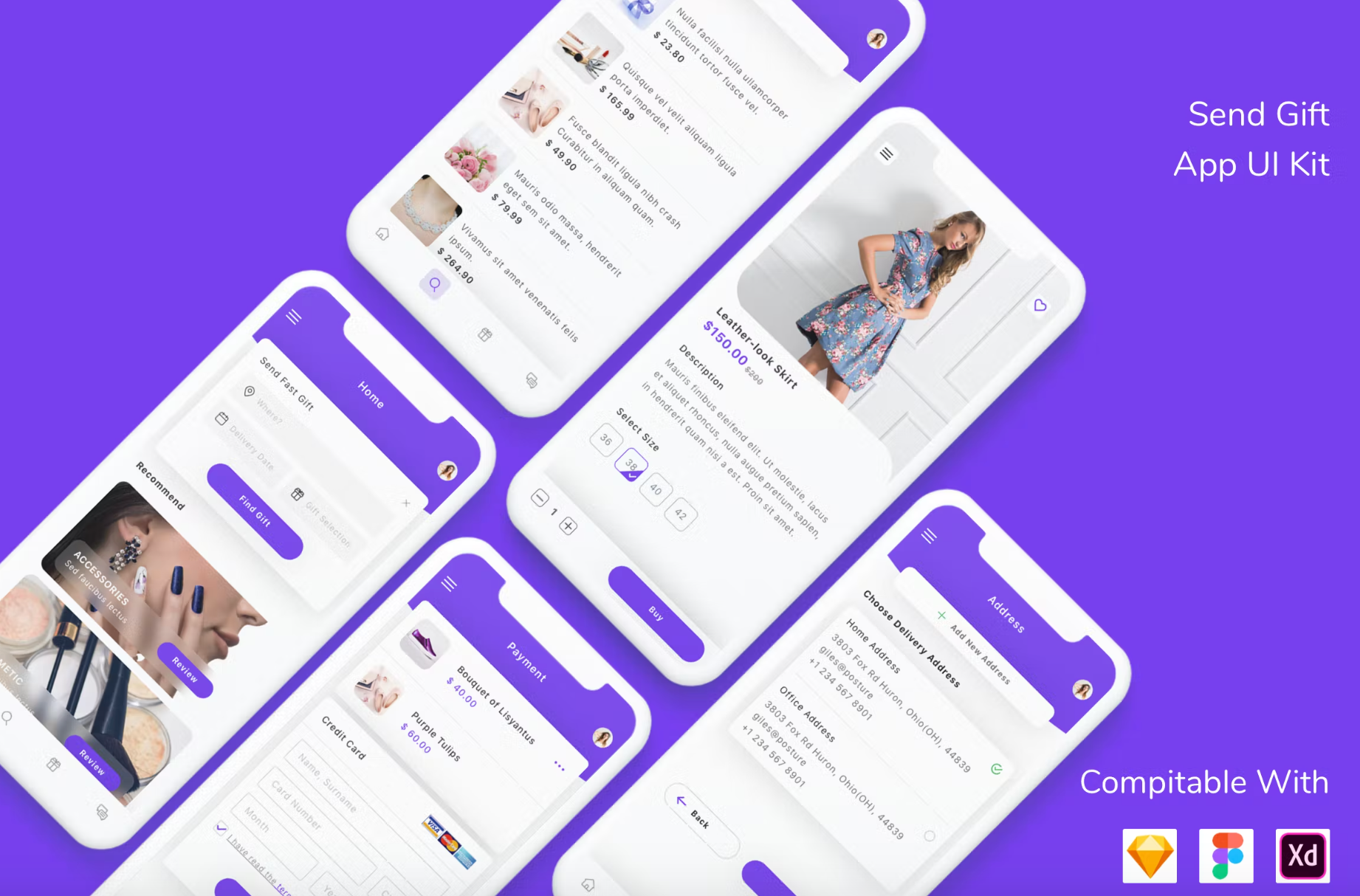 315Send Gift App UI Kit - whaledesign