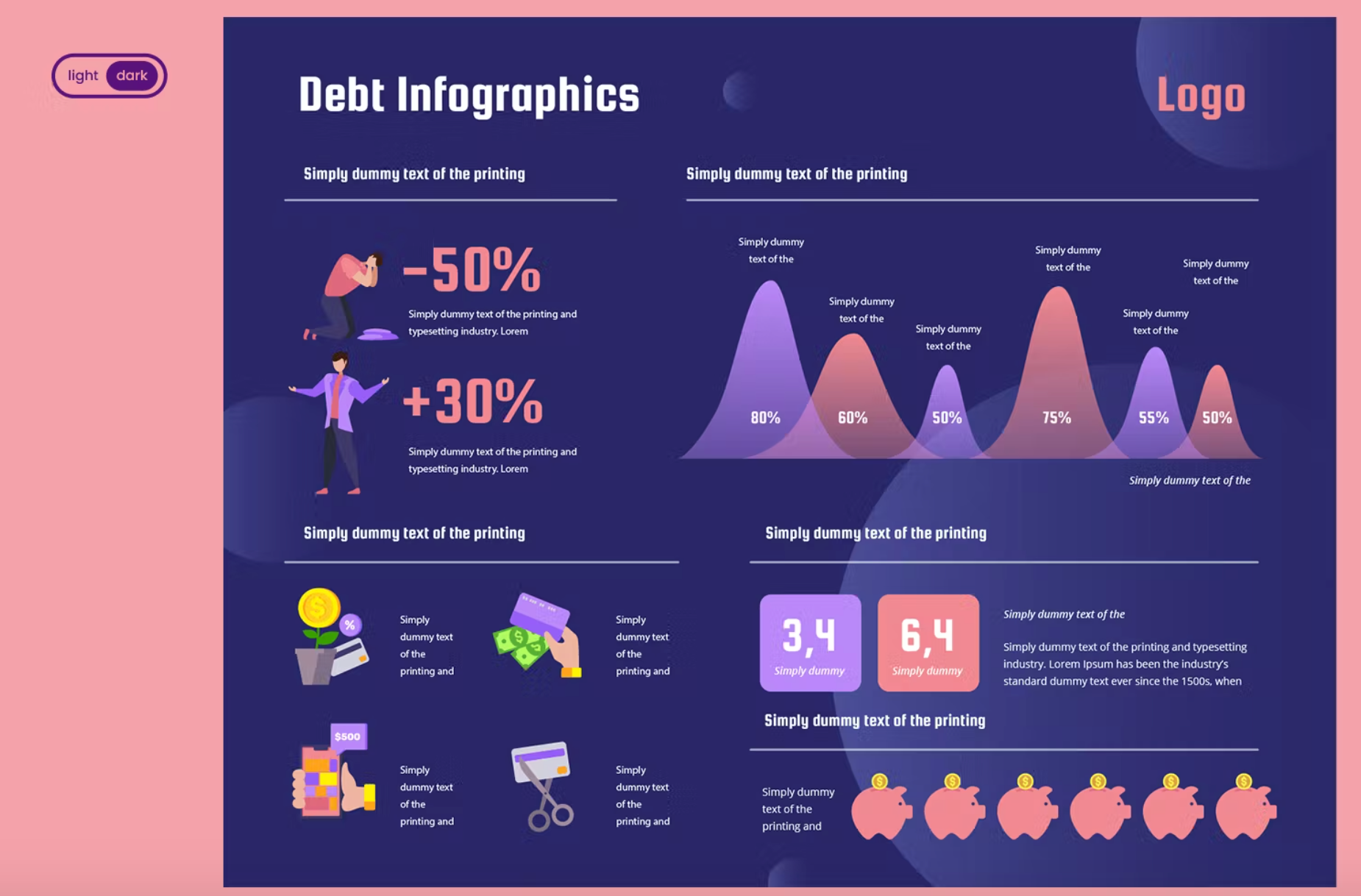 318Infographic Template: Debt - whaledesign