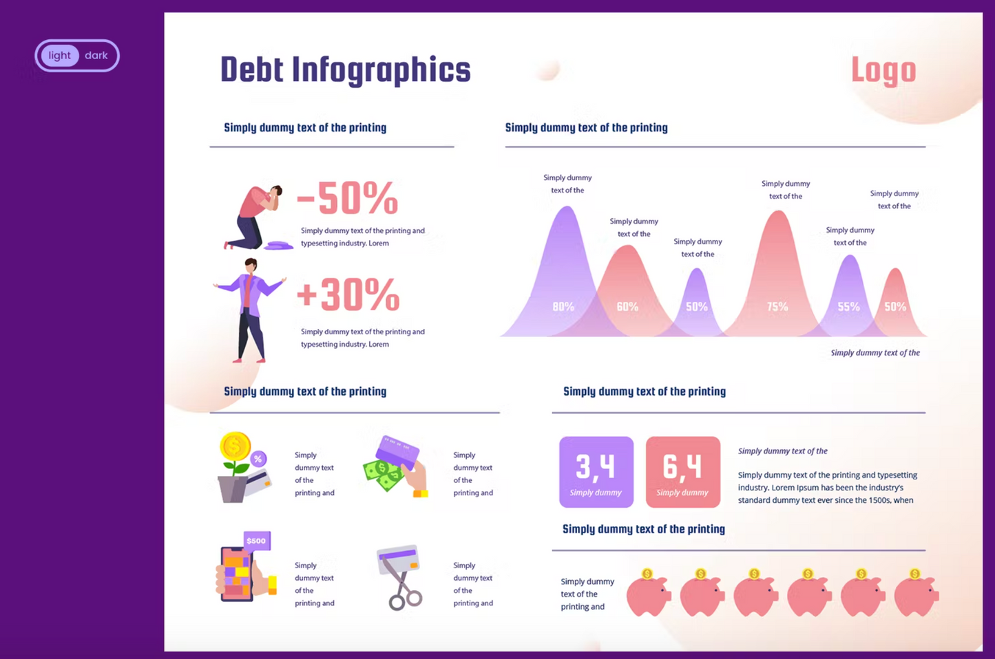 318Infographic Template: Debt - whaledesign