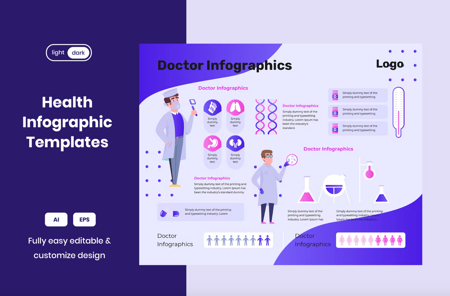 319Infographic template : Doctor - whaledesign