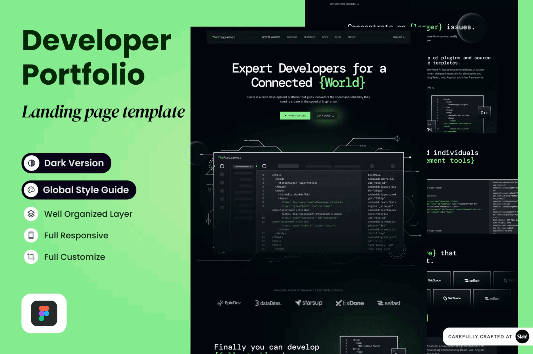 219TheProgrammer - Developer Portfolio Landing Page - whaledesign
