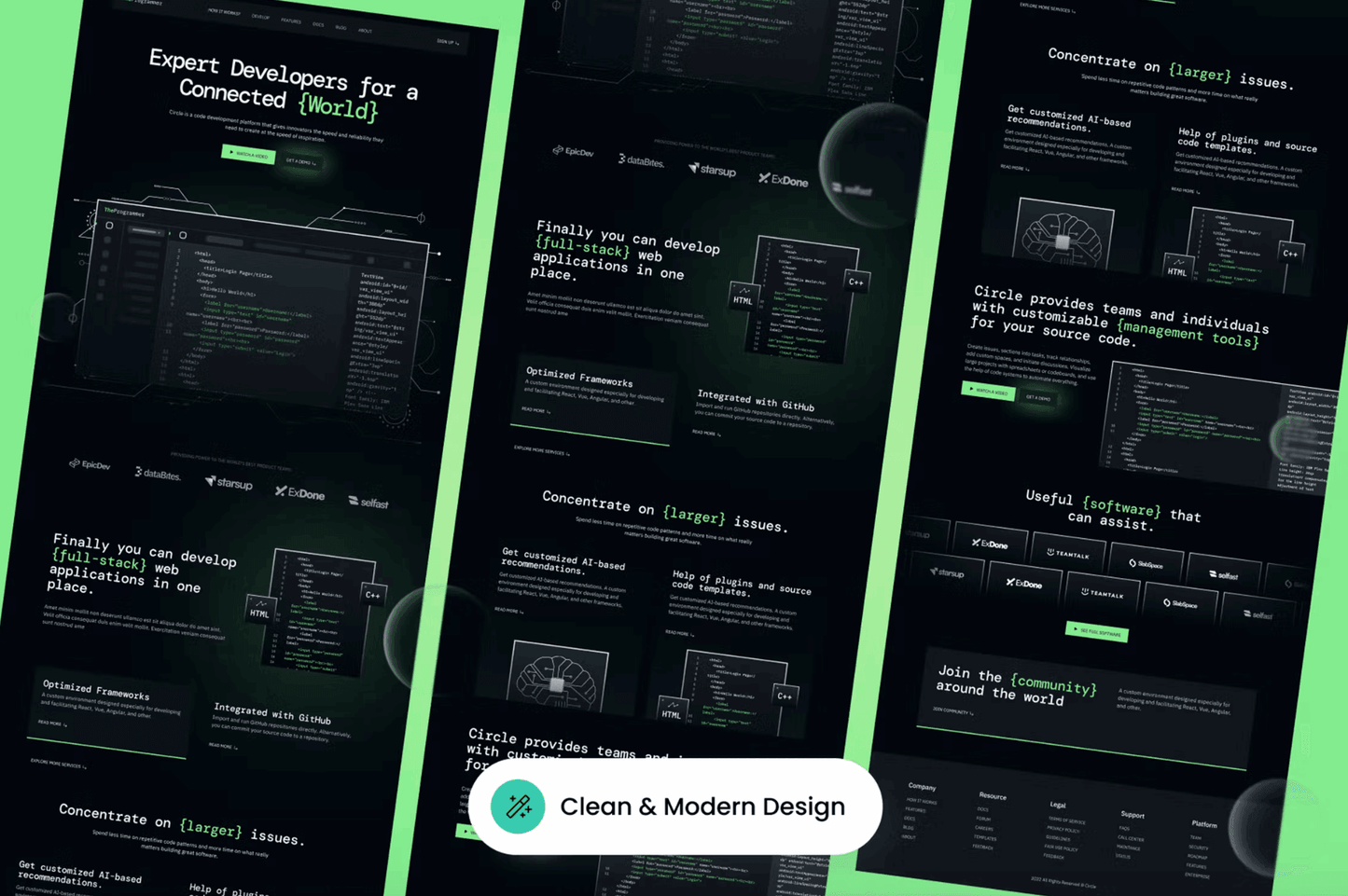 219TheProgrammer - Developer Portfolio Landing Page - whaledesign