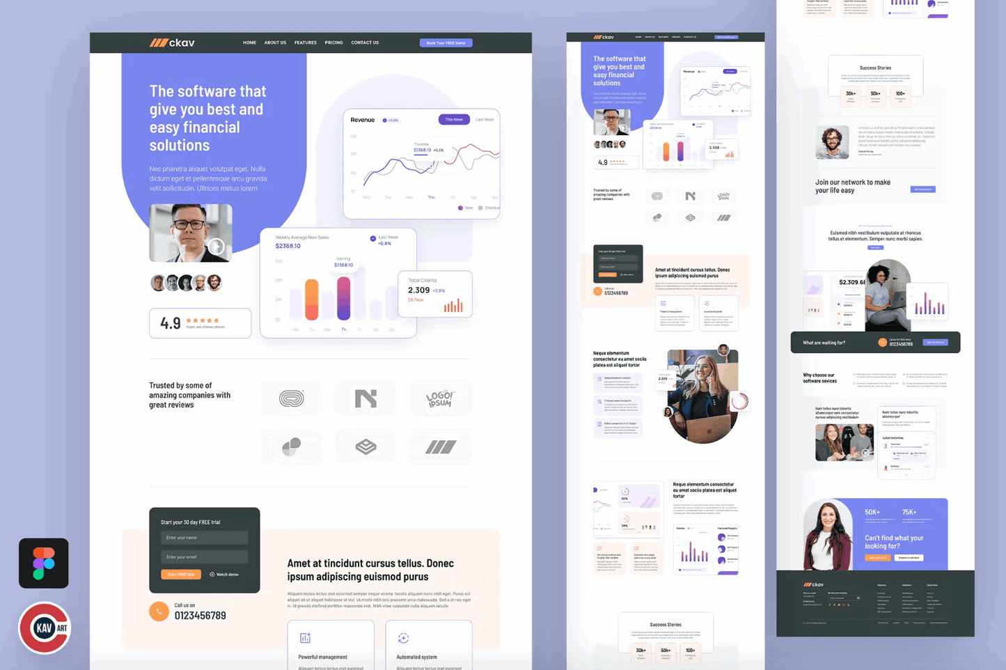 226San - Financial Service Landing Page Design - whaledesign