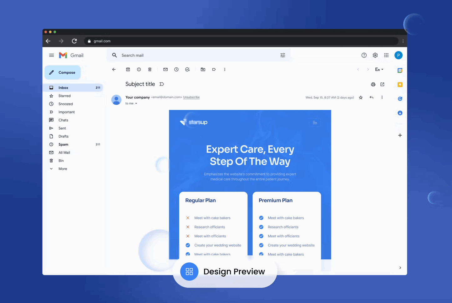 227Starsup - Medical Email Newsletter - whaledesign