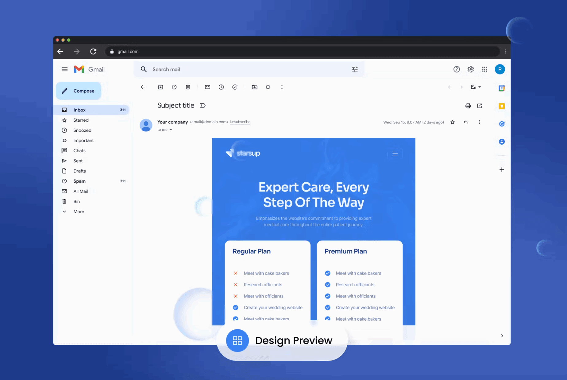 227Starsup - Medical Email Newsletter - whaledesign